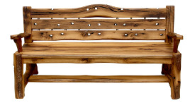 Gossip bench made with 17th century reclaimed oak